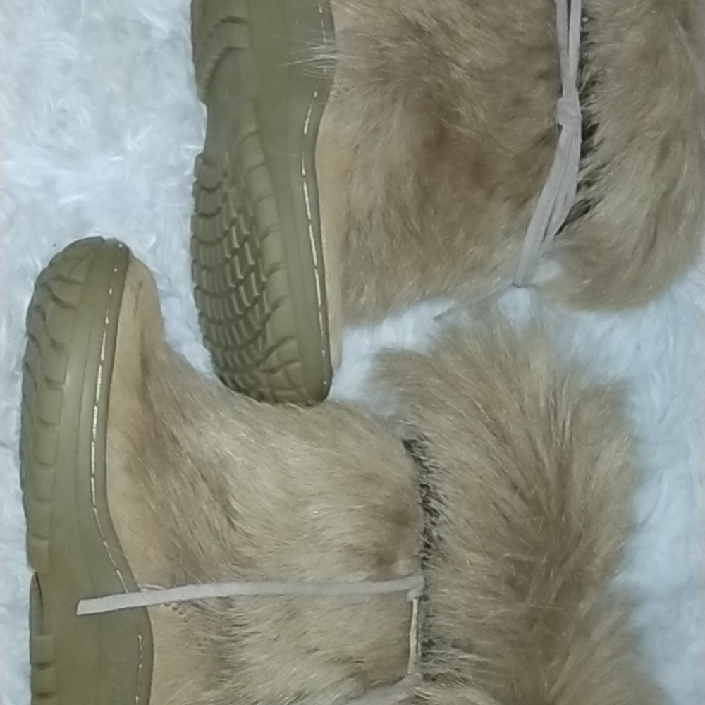 Girls fur kola bearpaw boots